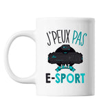 Mug E-sport j'peux pas Blanc - Planetee
