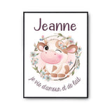 Affiche Jeanne Amour et Biberon de Lait Vache - Planetee