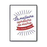 Affiche Secrétaire de mairie Femme Métier Meilleure du Monde entier - Planetee