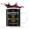 Mug noir Propriété du Meilleur Bio Informaticien - Planetee