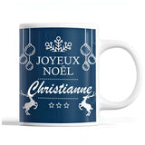 Tasse Noël Christianne Bleu - Planetee