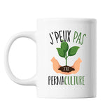 Mug Permaculture j'peux pas Blanc - Planetee