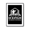 Affiche Biathlon Légende Athlète - Planetee