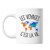 Mug Voyages c'est la vie Voyageur et Voyageuse - Planetee