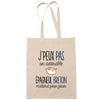 Sac Tote Bag epagneul breton j'peux pas beige - Planetee