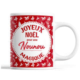 Tasse Noël Nounou femme Rouge - Planetee