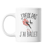 Mug Ballet danse classique j'peux pas Blanc - Planetee