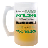 Chope de bière Maman Bretillienne Chauvine Sans Pression - Planetee