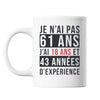 Mug 61 Ans Expérience Blanc - Planetee