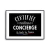 Affiche Concierge Femme Métier Meilleure de France - Planetee