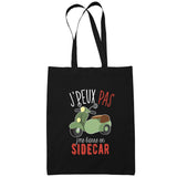 Sac Tote Bag Sidecar Je peux pas Noir - Planetee