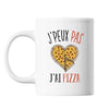 Mug Pizza j'peux pas Blanc - Planetee