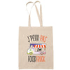 Sac Tote Bag J'peux pas Foodtruck beige - Planetee