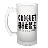 Chope de bière Croquet et bière - Planetee