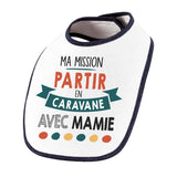 Bavoir bébé Ma mission Caravane avec Mamie - Planetee