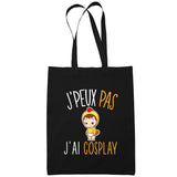 Sac Tote Bag Cosplay Je peux pas Noir - Planetee