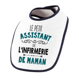 Bavoir bébé garçon Le Petit Assistant de Infirmerie de Maman - Planetee