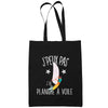Sac Tote Bag Planche À Voile Je peux pas Noir - Planetee