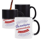 Mug magique Commandante Femme Meilleure de France | Tasse Métier imprimée en France - Planetee