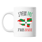 Mug Basque j'peux pas Blanc - Planetee