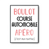 Affiche Course Automobile C'est ma Routine - Planetee