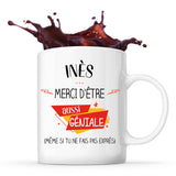 Mug Inès géniale sans faire exprès - Planetee