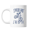 Mug Bmx j'peux pas Blanc - Planetee