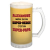 Chope de bière Alexandre Super Héros Super Papa - Planetee