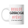 Mug Généalogie C'est ma Routine Blanc - Planetee