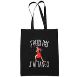 Sac Tote Bag Tango Je peux pas Noir - Planetee