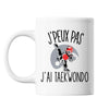 Mug Taekwondo j'peux pas Blanc - Planetee