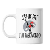 Mug Taekwondo j'peux pas Blanc - Planetee
