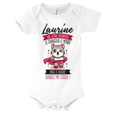 Body bébé Prénom Laurine Humour - Planetee