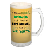 Chope de bière Papa Drômois Chauvin et Sans Pression - Planetee