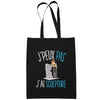 Sac Tote Bag Sculpture Je peux pas Noir - Planetee