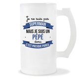 Chope de bière Pépé Superman - Planetee