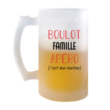 Chope de Bière Famille C'est ma Routine - Planetee