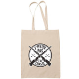 Sac Tote Bag J'peux pas Chasse 2 beige - Planetee