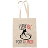 Sac Tote Bag J'peux pas Lancer du poids beige - Planetee