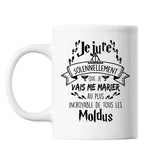 Mug Je jure solennellement que je vais me marier au plus incroyable de tous les Moldus - Planetee