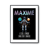 Affiche Prénom Maxime Univers - Planetee