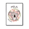 Affiche Mila Bébé d'amour Koala - Planetee