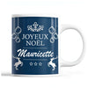 Tasse Noël Mauricette Bleu - Planetee