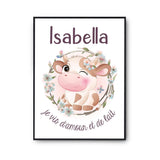 Affiche Isabella Amour et Biberon de Lait Vache - Planetee