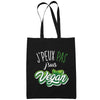 Sac Tote Bag Vegan Je peux pas Noir - Planetee