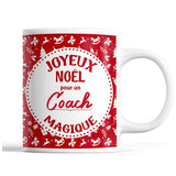 Tasse Noël Coach homme Rouge - Planetee