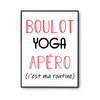 Affiche Yoga C'est ma Routine - Planetee