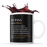 Mug Alyssa Définition Perfection - Planetee