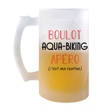 Chope de Bière Aquabiking C'est ma Routine - Planetee