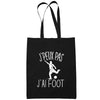 Sac Tote Bag Foot Je peux pas Noir - Planetee